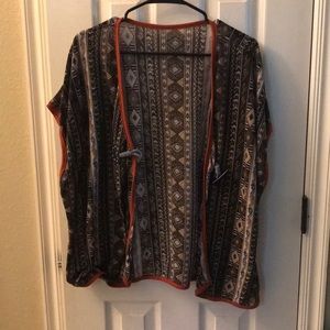 Tribal print cardigan